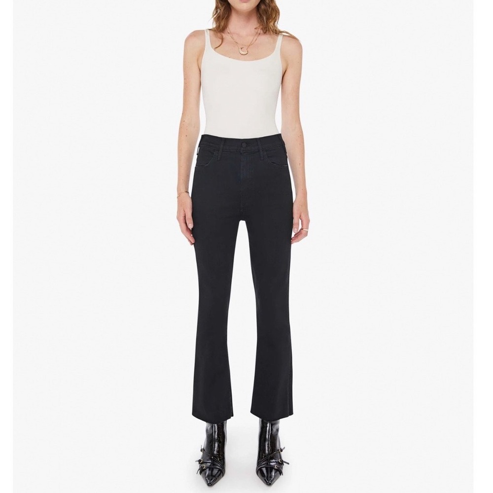 MOTHER The‎ Hustler Ankle Fray Jeans In Not Guilty Size 29